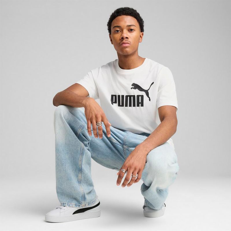 Ropa-Urbano-Hombre-Puma-Ess-No.-1-Logo-Tee--Blanco