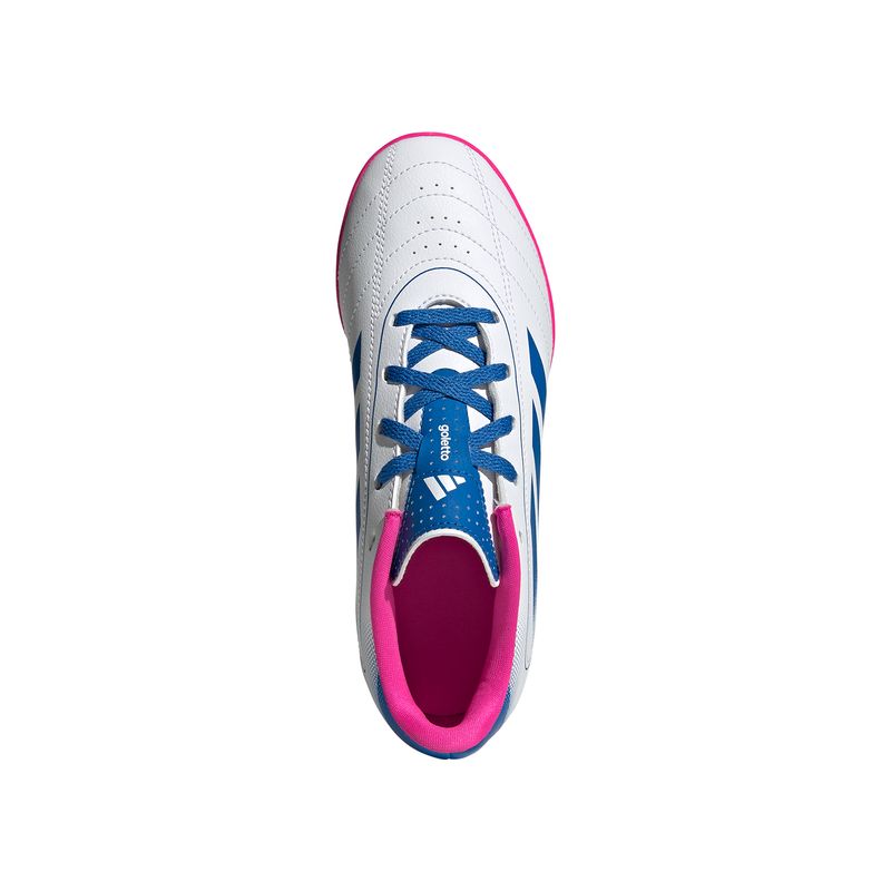 Zapatillas-Football-Unisex-Adidas-Goletto-Ix-Tf-J-Pre-Escolar-Blanco