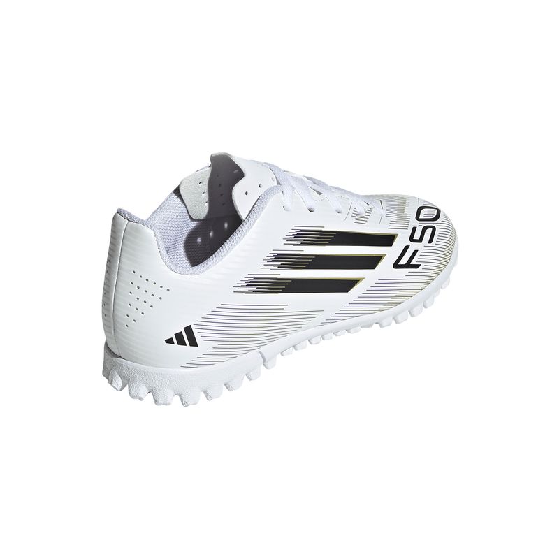 Zapatillas-Football-Unisex-Adidas-F50-Club-Tf-J-Pre-Escolar-Blanco