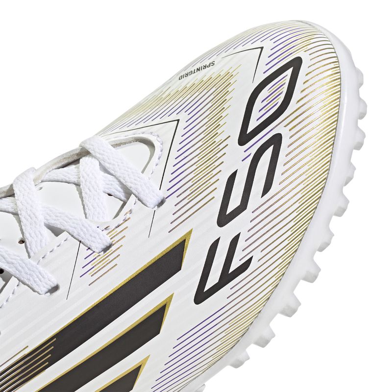 Zapatillas-Football-Unisex-Adidas-F50-Club-Tf-J-Pre-Escolar-Blanco