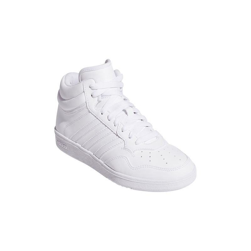 Zapatillas-Basketball-Unisex-Adidas-Hoops-4.0-Mid-J-Junior-Blanco