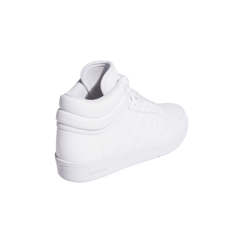 Zapatillas-Basketball-Unisex-Adidas-Hoops-4.0-Mid-J-Junior-Blanco