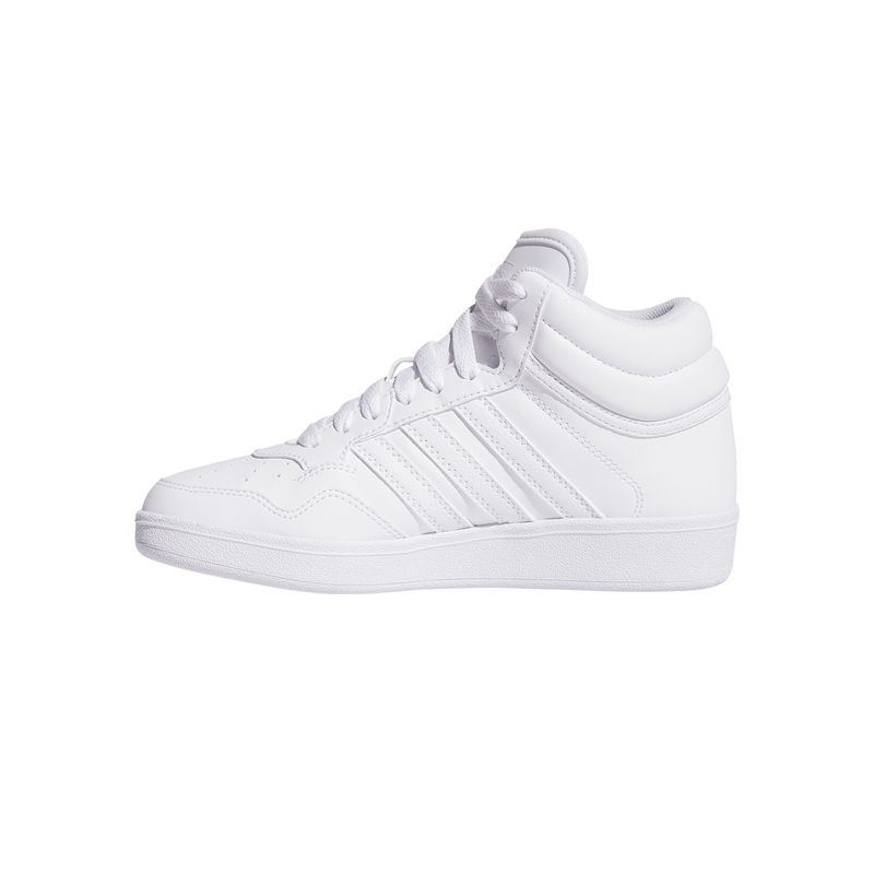Zapatillas-Basketball-Unisex-Adidas-Hoops-4.0-Mid-J-Junior-Blanco
