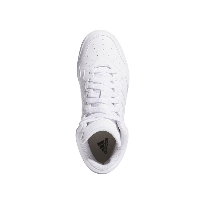 Zapatillas-Basketball-Unisex-Adidas-Hoops-4.0-Mid-J-Junior-Blanco