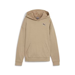 Polera Urbano Mujer Puma Better Essentials Hoodie Fl  Beige