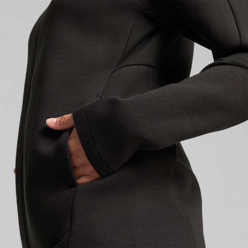 Ropa-Urbano-Mujer-Puma-Evostripe-Full-zip-Hoodie--Negro