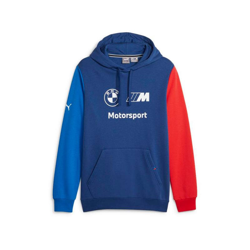 Ropa-Motosport-Hombre-Puma-Bmw-Mms-Ess-Hoodie-Fleece--Azul