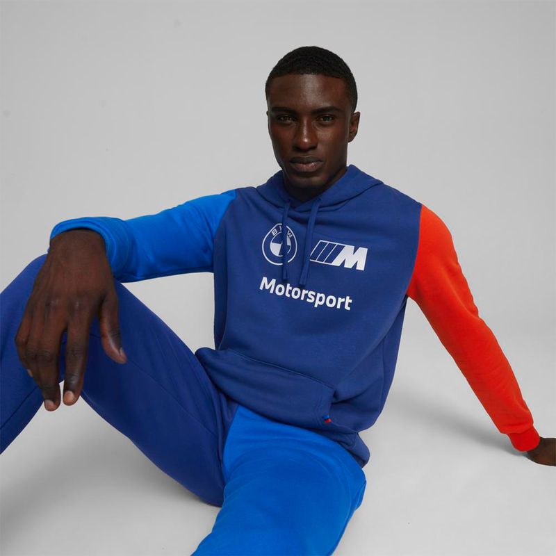 Ropa-Motosport-Hombre-Puma-Bmw-Mms-Ess-Hoodie-Fleece--Azul