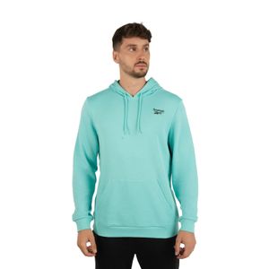 Ropa Training Hombre Reebok Identity Small Logo Ft Hoodie  Celeste