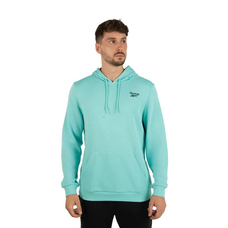 Ropa-Training-Hombre-Reebok-Identity-Small-Logo-Ft-Hoodie--Celeste