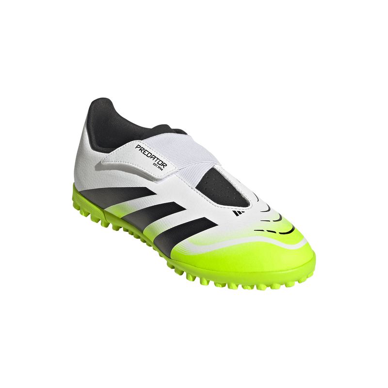 Zapatillas-Football-Unisex-Adidas-Predator-Club-Vel-Tf-J-Pre-Escolar-Blanco