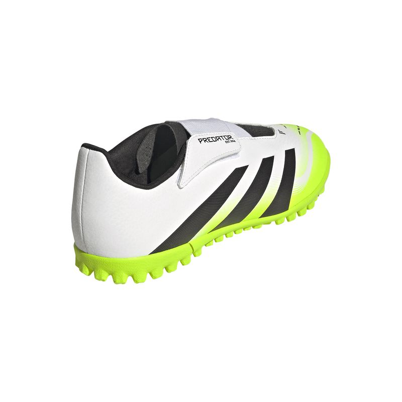 Zapatillas-Football-Unisex-Adidas-Predator-Club-Vel-Tf-J-Pre-Escolar-Blanco