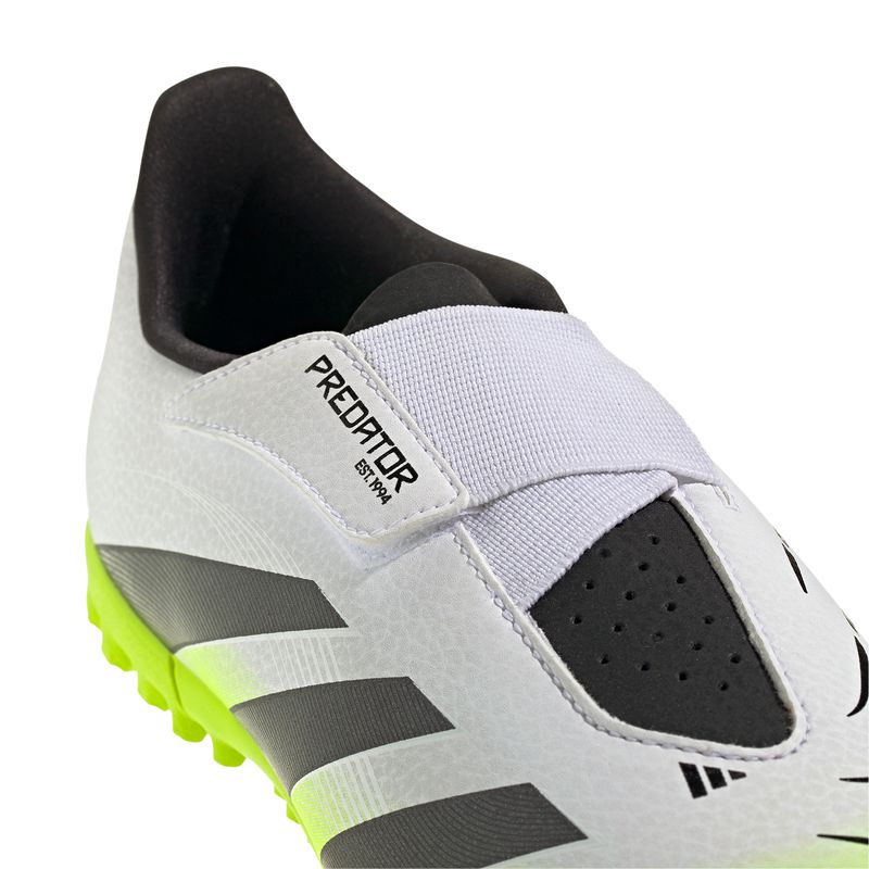 Zapatillas-Football-Unisex-Adidas-Predator-Club-Vel-Tf-J-Pre-Escolar-Blanco