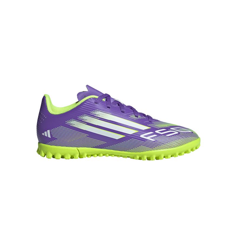 Zapatillas-Football-Unisex-Adidas-F50-Club-Tf-J-Pre-Escolar-Morado