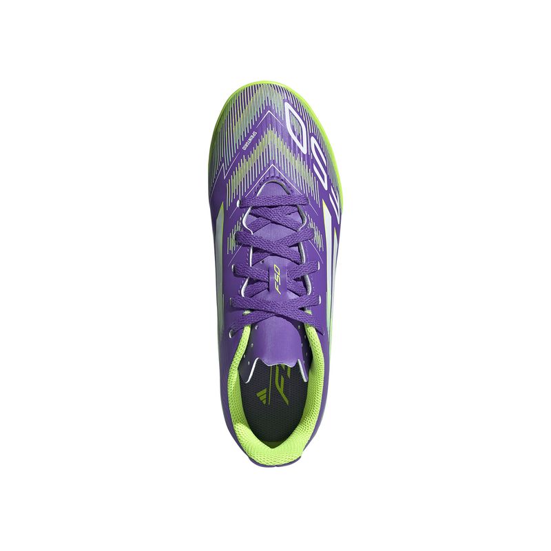 Zapatillas-Football-Unisex-Adidas-F50-Club-Tf-J-Pre-Escolar-Morado