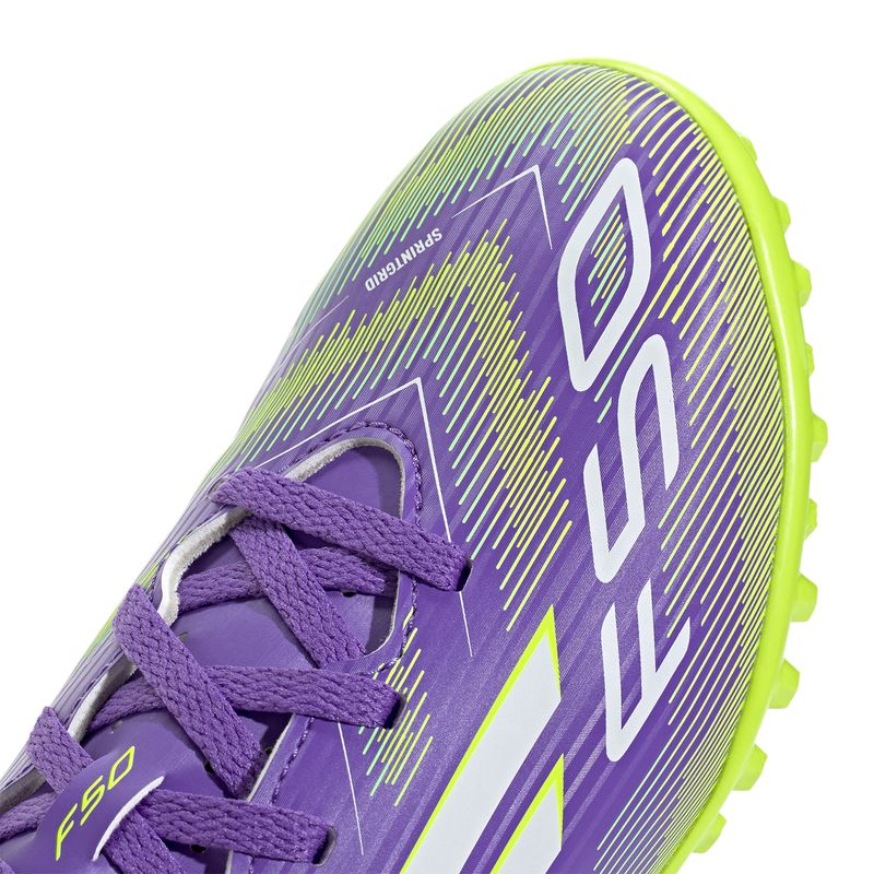 Zapatillas-Football-Unisex-Adidas-F50-Club-Tf-J-Pre-Escolar-Morado