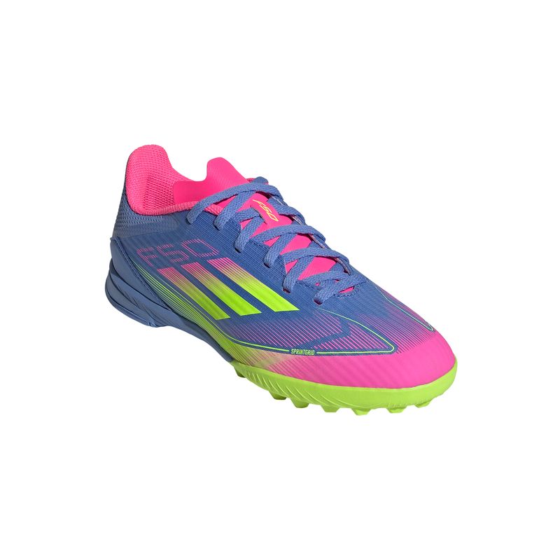 Zapatillas-Football-Unisex-Adidas-F50-League-Tf-J-Junior-Celeste