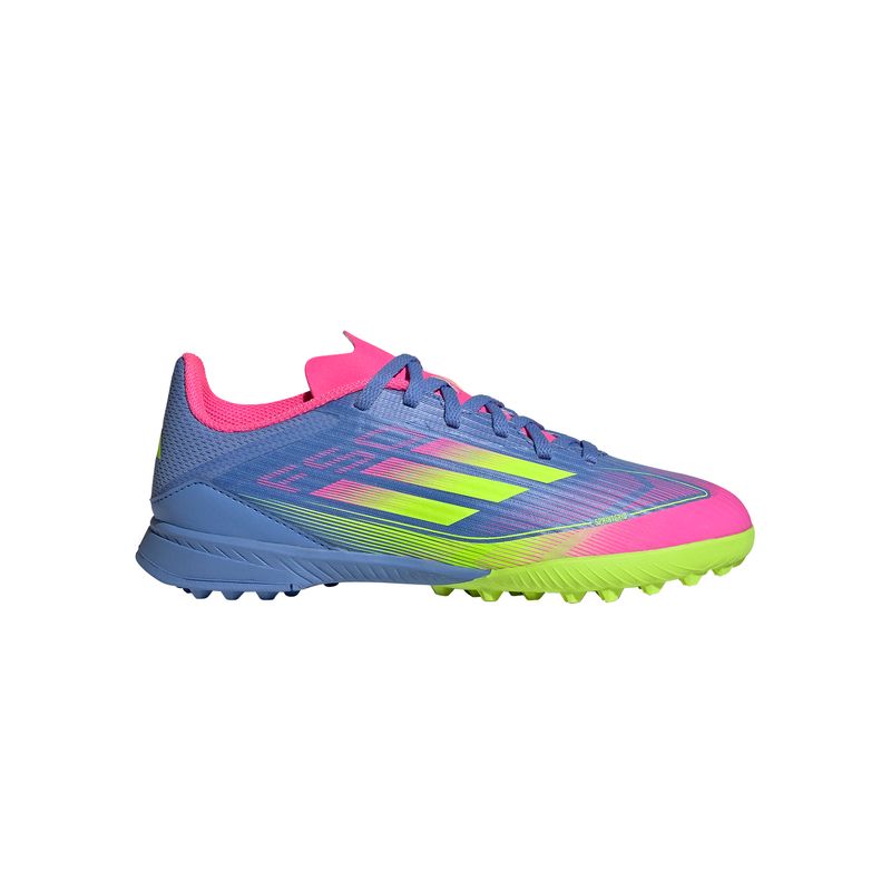 Zapatillas-Football-Unisex-Adidas-F50-League-Tf-J-Pre-Escolar-Celeste