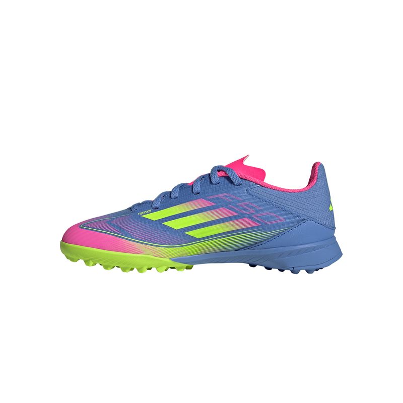 Zapatillas-Football-Unisex-Adidas-F50-League-Tf-J-Pre-Escolar-Celeste