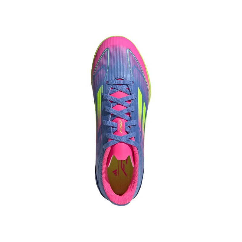 Zapatillas-Football-Unisex-Adidas-F50-League-Tf-J-Pre-Escolar-Celeste