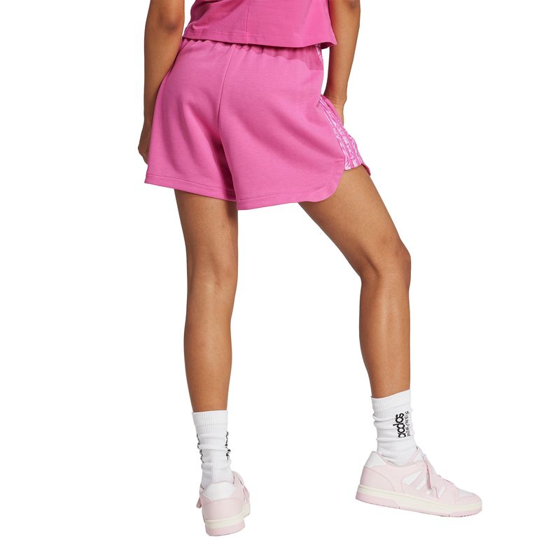 Ropa Urbano Mujer Adidas W Aop 3s Sh Burgundy