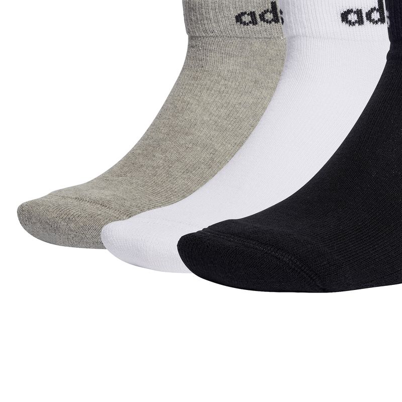 Accesorios-Training-Unisex-Adidas-C-Lin-Ankle-3p--Gris