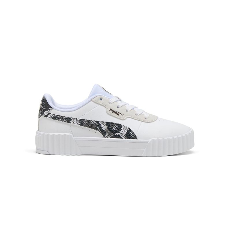 Zapatillas-Urbanas-Mujer-Puma-Carina-3.0-Snake-Chic--Blanco