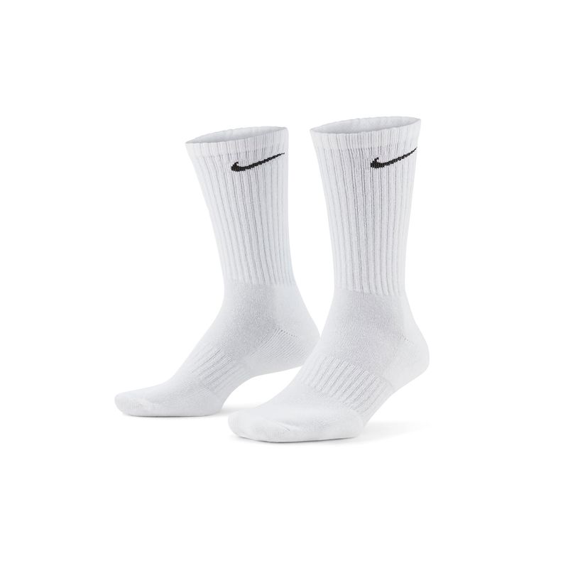 Accesorios-Training-Unisex-Nike-U-Nk-Everyday-Cush-Crew-3pr--Blanco