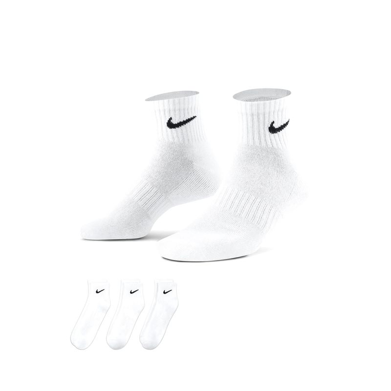 Accesorios-Training-Hombre-Nike-U-Nk-Everyday-Cush-Ankle-3pr--Blanco