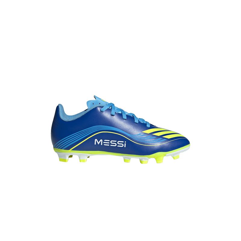 Zapatillas-Football-Unisex-Adidas-F50-Messi-Club-Fg-mg-J-Junior-Azul