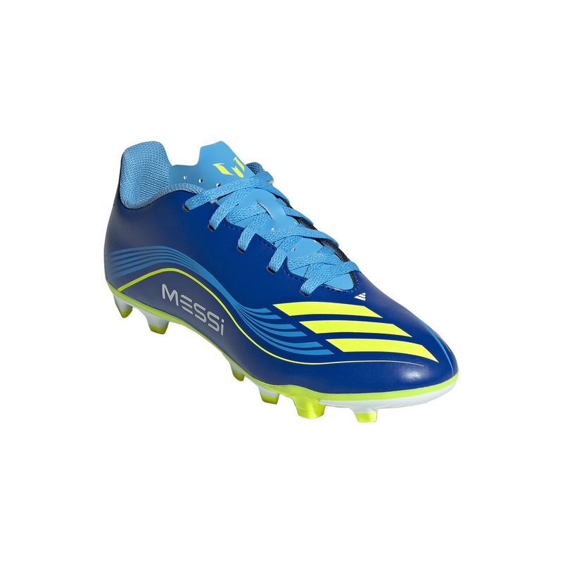 Zapatillas-Football-Unisex-Adidas-F50-Messi-Club-Fg-mg-J-Junior-Azul