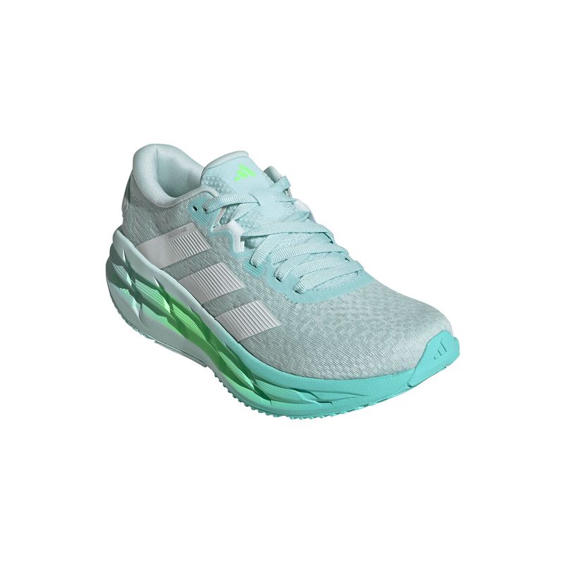 Zapatillas Running Adistar W Verde Adidas Mujer Triathlon