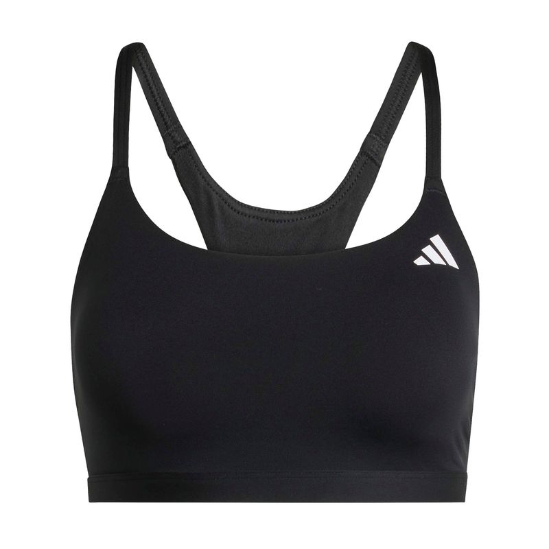 Ropa Training Mujer Adidas Opt Ess Ls Bra Negro
