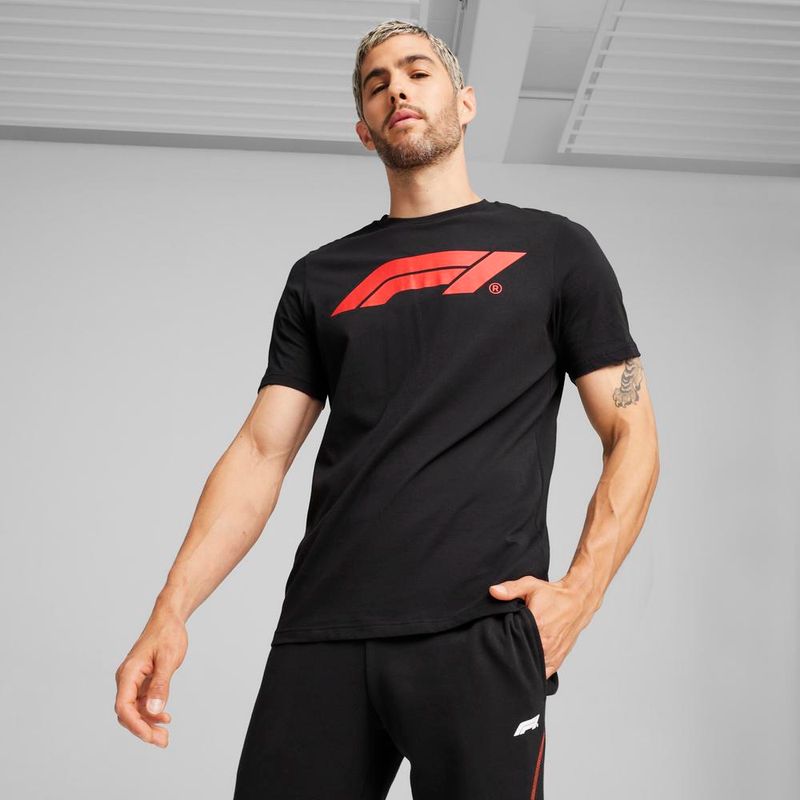 Polos Motorsport Hombre Puma F1 Ess Logo Tee Negro