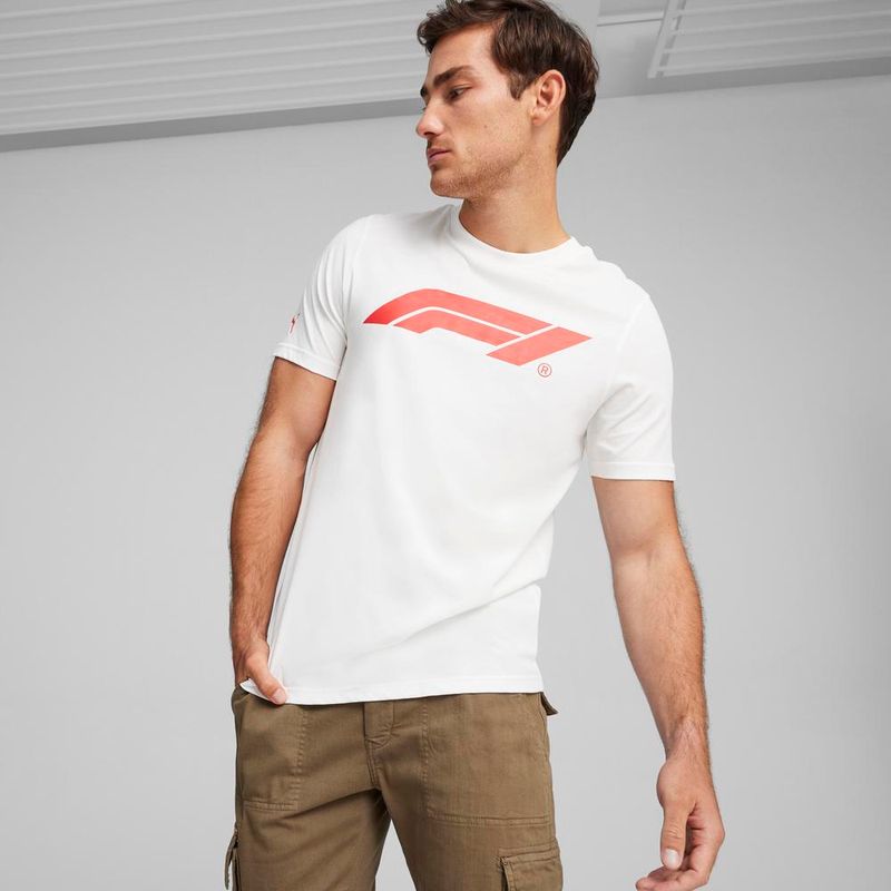Polos Motorsport Hombre Puma F1 Ess Logo Tee Blanco