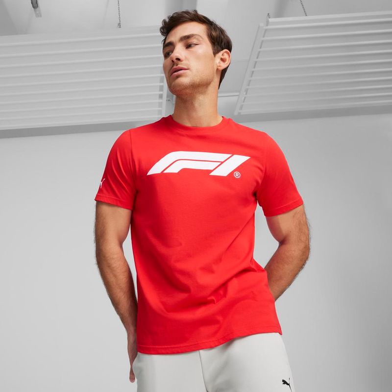 Polos Motorsport Hombre Puma F1 Ess Logo Tee Rosado