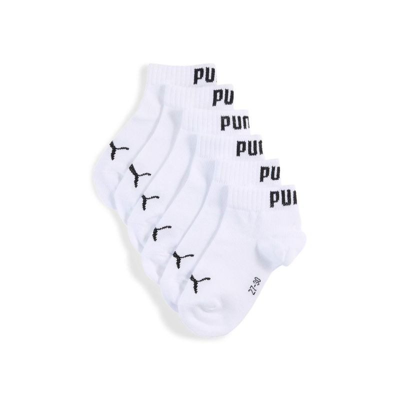 Medias Urbano Unisex Puma Kids Plain Quarter 3pPre Escolar Blanco