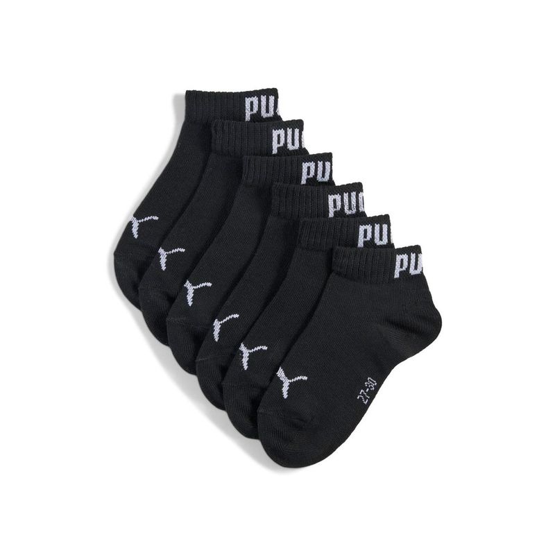 Medias Urbano Unisex Puma Kids Plain Quarter 3pPre Escolar Negro