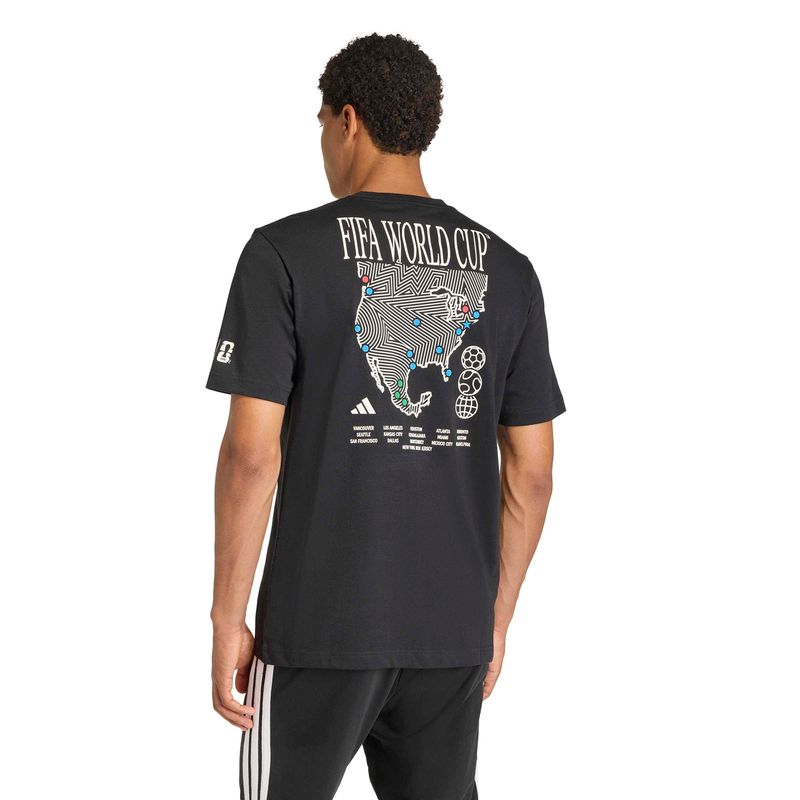 Polos Urbano Hombre adidas M Ftb Wc Map T Negro