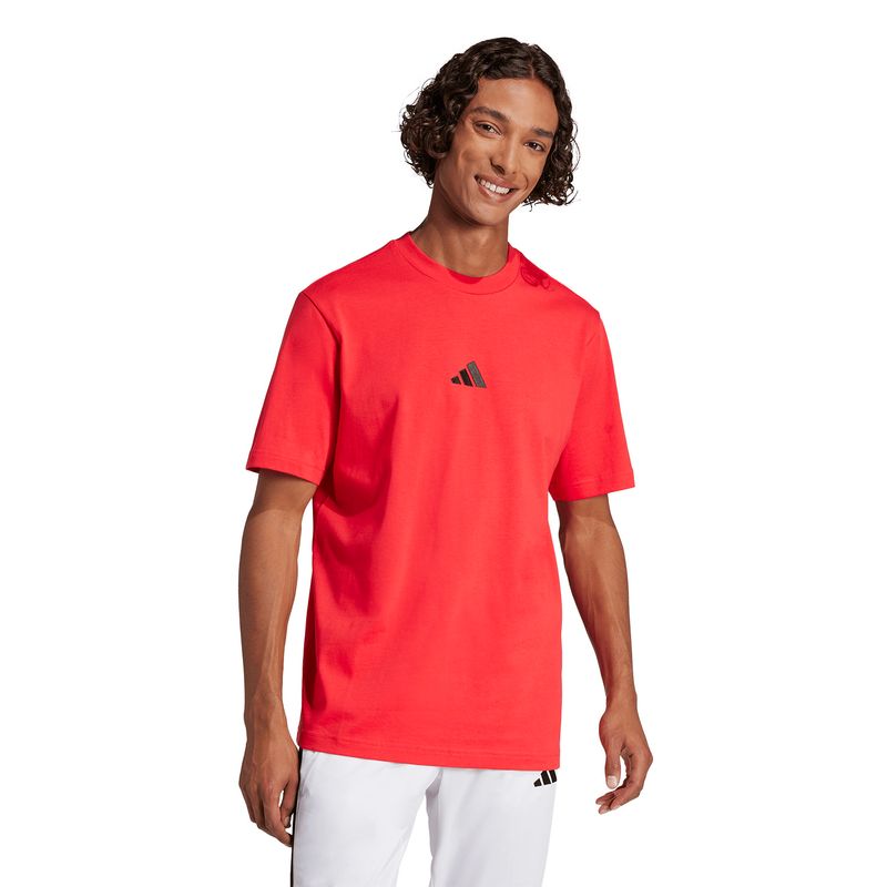 Polos Urbano Hombre adidas M Sl Sj T Rojo