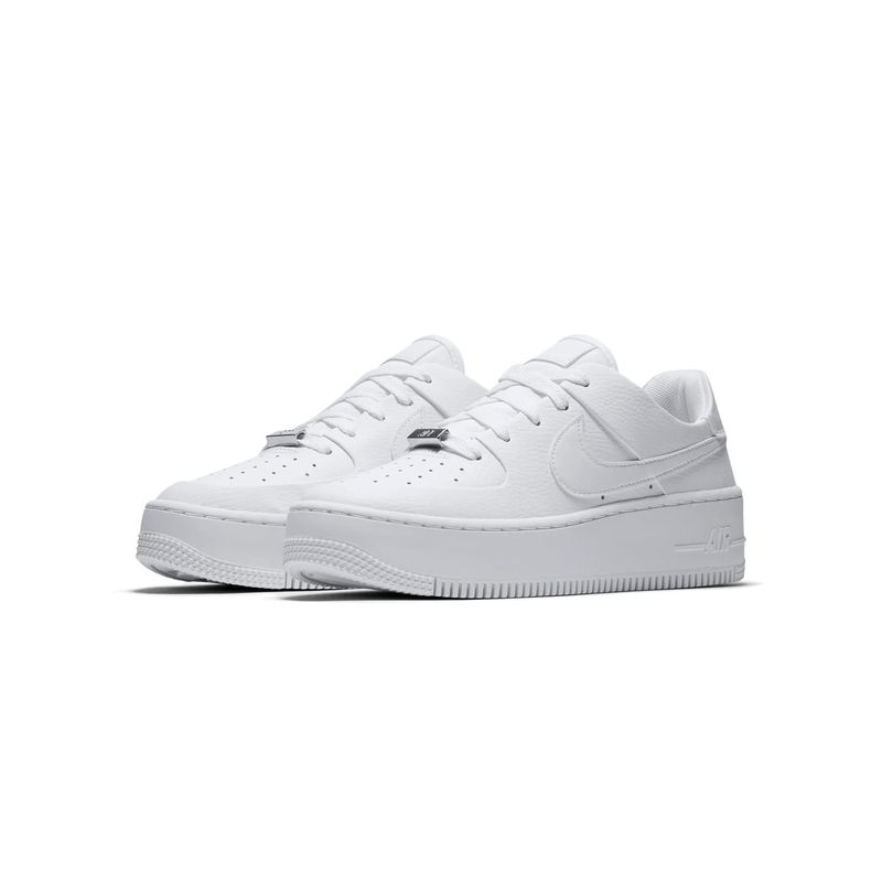 Zapatillas Basketball Mujer Nike Wmns Af1 Sage Blanco