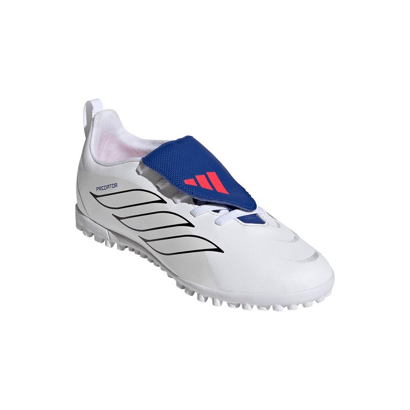 Zapatillas Football Unisex adidas Predator Club Ft El Tf JJunior Blanco