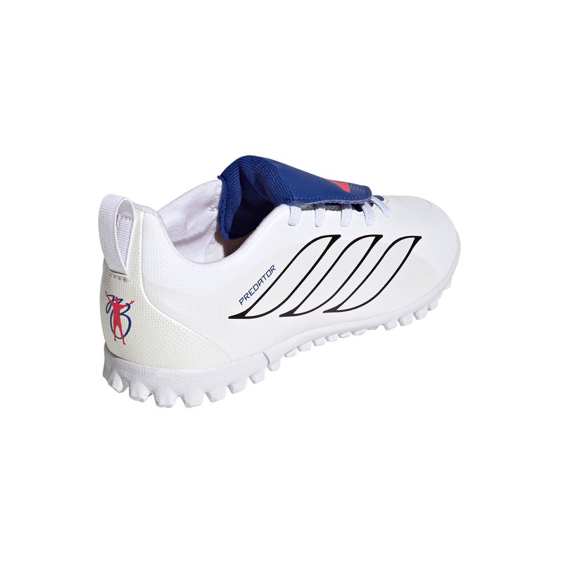 Zapatillas Football Unisex adidas Predator Club Ft El Tf JJunior Blanco