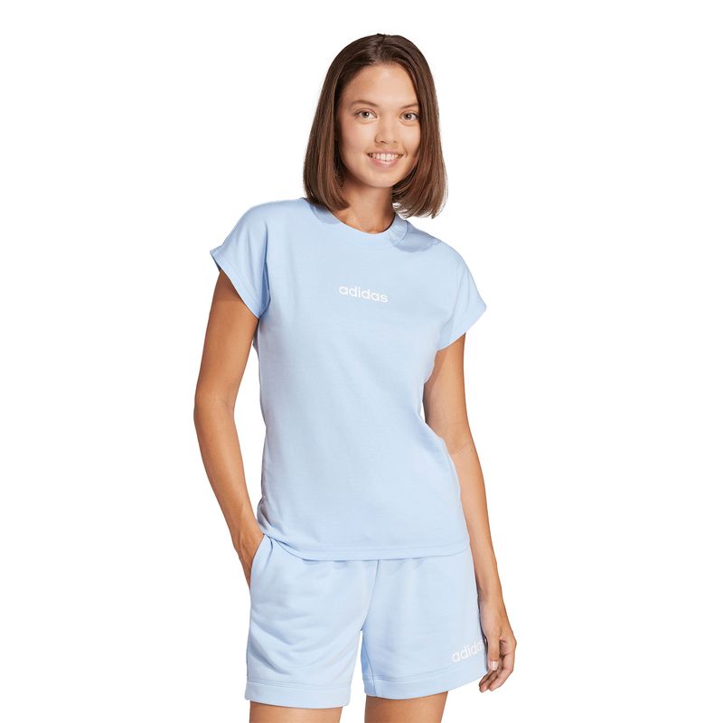 Polos Training Mujer adidas W Lin Sj T Celeste