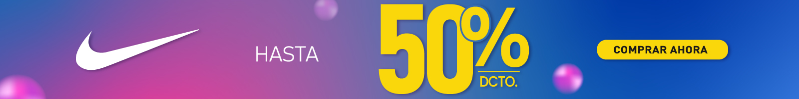 Nike con hasta 50% de descuento