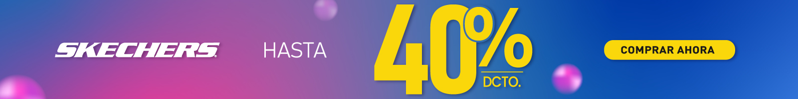 Skechers con hasta 40% de dsto 